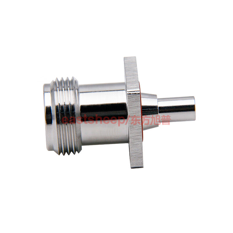 Eastsheep RF Adapter N/MCX-KFK-1 N-female to MCX-female, 4-hole flange mounting, 6G, 1 piece.