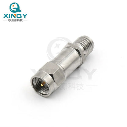 XINQY Millimeter Wave High Frequency Fixed Attenuator SMA-JK 27GHz 1-50dB 18G Stainless Steel Head 0-18GHz; 2W; 5dB