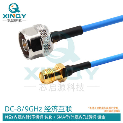 XINQY Low-Loss High-Shielding RF Extension Cable 8/12G SMA/N Flexible Test Interconnect 402 Connector N Male to SMA Female Length 1m