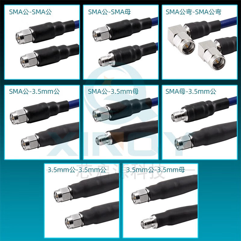 XINQY Ultra-Flexible Phase-Stable Test Cable Assembly 26.5G SMA/3.5 Connector RF Extension Cable SMA Male to 3.5 Female, Length 2m