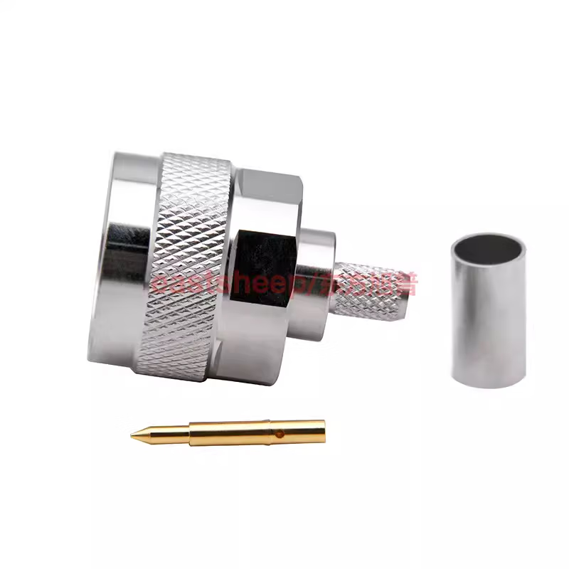 Eastsheep RF Connector N-C-J-3 N-type Male, suitable for RG142/RG58/50-3 and other cables, DC-6G, 2-pack.