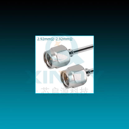 XINQY 40G Millimeter Wave Semi-Steel Interconnect RF Cable, 2.92mm Connector, 2.2mm Wire Diameter, Low Loss, Rigid, 2.92mm Male - 2.92mm Male, 0.3m Length
