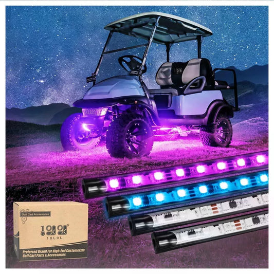 10L0L 4PCS Golf Cart Underglow LED Light Kit, Underbody Lights Kit [1]