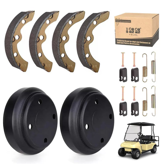 10L0L Golf Cart Brake Repair Kit for Club Car DS 1995-Up and With Spring [1]