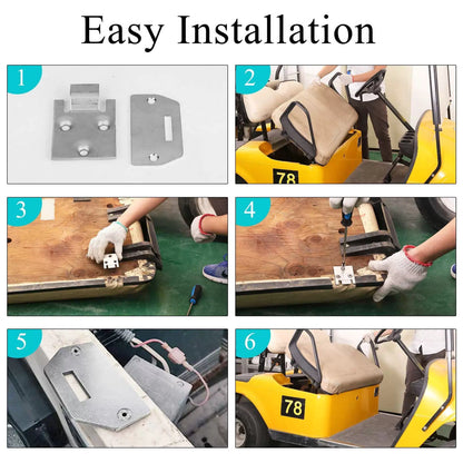 10L0L Golf Cart Seat Bottom Hinge Plate Fits for 1995-up EZGO TXT &... [7]