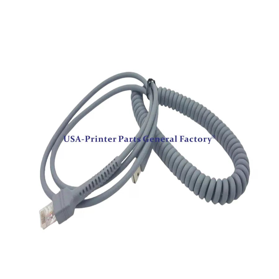 10PC 9FT Coiled USB Cable CBA-U12-C09ZAR Fit For Motorola Symbol LS2208 LS4208 [3]