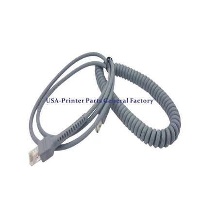 10PC 9FT Coiled USB Cable CBA-U12-C09ZAR Fit For Motorola Symbol LS2208 LS4208 [3]