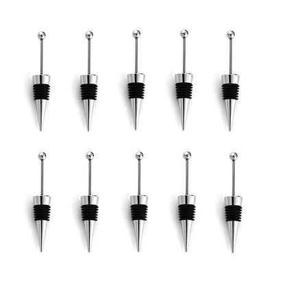 10Pcs Wine Stoppers for Bottles, ENLAYER Stainless Steel 10PCS [1]
