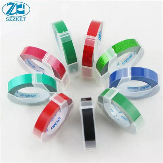 10 PCS Manual label machine original ribbon label ribbon 9MM for DYMO 1610 / 1540/1880/12965 label machine [1]