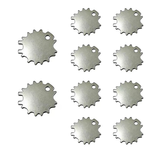 10 Pcs Scissors Tension Adjuster Universal Key Professional Silver [1]