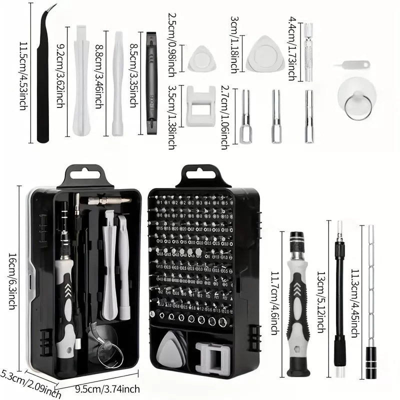 115-in-1 Small Screwdriver Set, Professional Repair Tool Kit for Phone, Computer, Watch, Console, Eyeglass and Electronic [4]