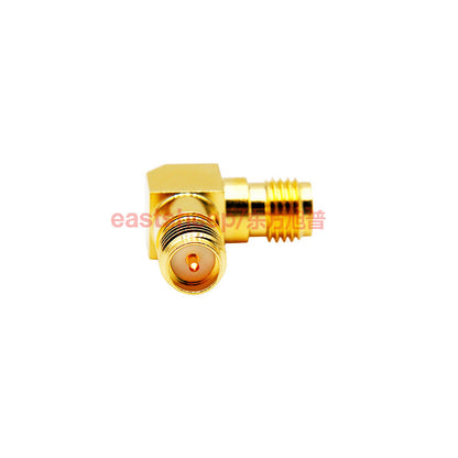 Eastsheep SMA/RPSMA-KWK-1 High Frequency Adapter (SMA Female to SMA External Thread Internal Pin Right Angle Elbow, 1 Piece)
