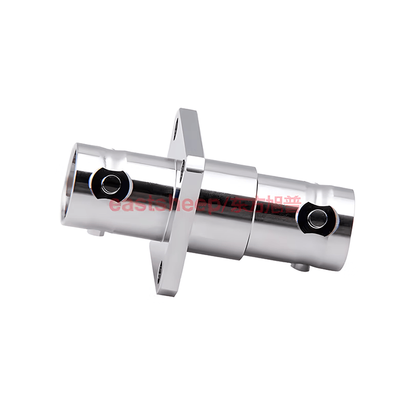 Eastsheep Triax TRB-KFK RF Adapter - Triaxial BNC Female to Female 4-Hole Flange Mounting - 1553B Bus - 1 Unit