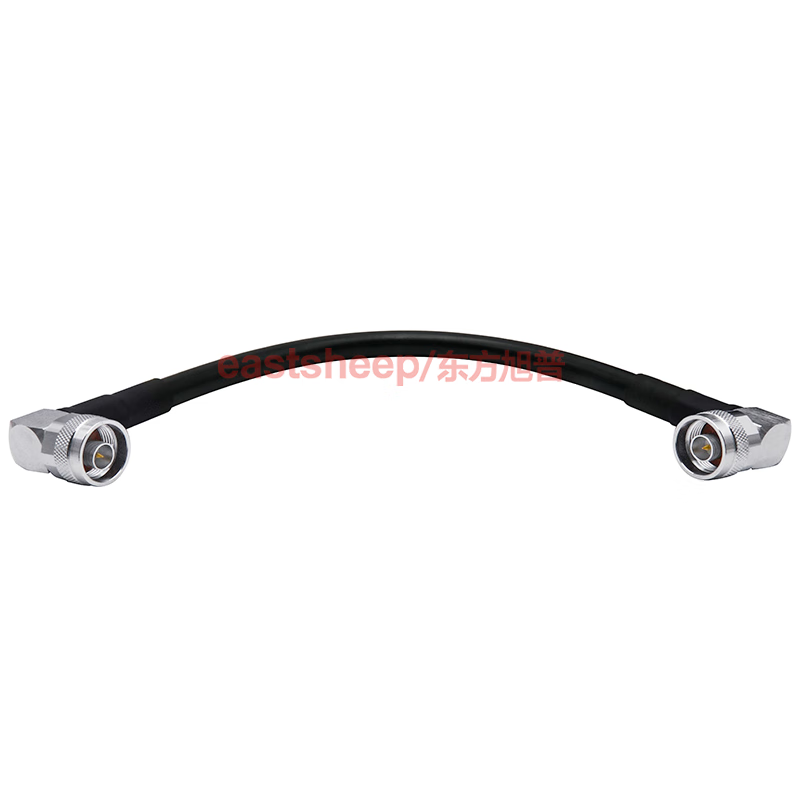 Eastsheep RF cable, N-bend male to N-bend male coaxial feeder, 5-meter extension cable, DC-6G LMR400-N-JW/N-JW