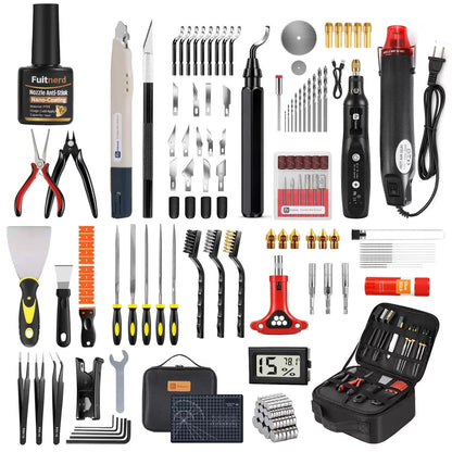142Pcs 3D Printer Tools Kit with 4-Layer Slotted Case, Printer... [1]