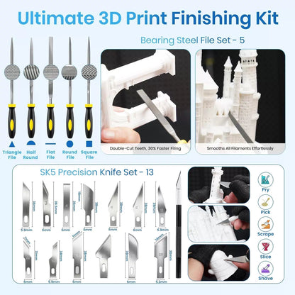 142Pcs 3D Printer Tools Kit with 4-Layer Slotted Case, Printer... [6]