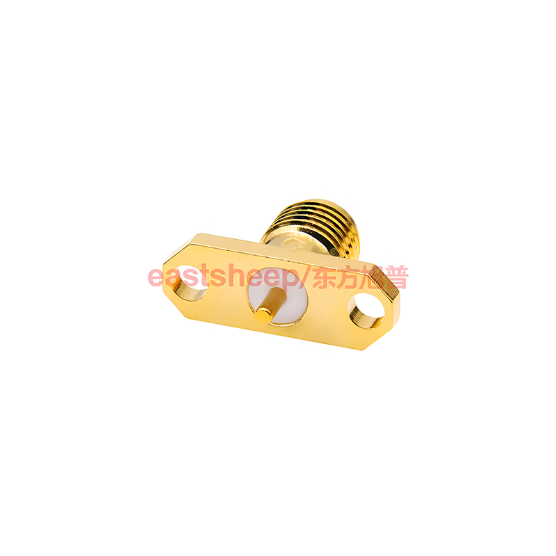 Eastsheep RF Connector SMA Female 2-Hole Flange Housing Mounting Base Microstrip SMA-KFD20A 5-pack