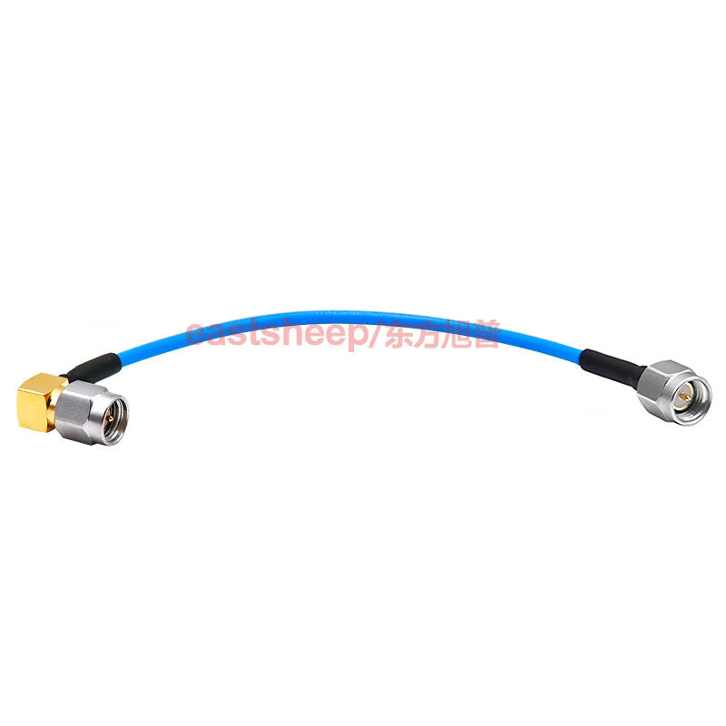 Eastsheep High Frequency Connector Cable, Stainless Steel SMA Male to SMA Bend Male, 1 Meter, DC-12G RM086-SMA-J/SMA-JW Stainless Steel