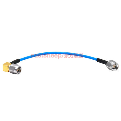 Eastsheep High Frequency Connector Cable, Stainless Steel SMA Male to SMA Bend Male, 1 Meter, DC-12G RM086-SMA-J/SMA-JW Stainless Steel