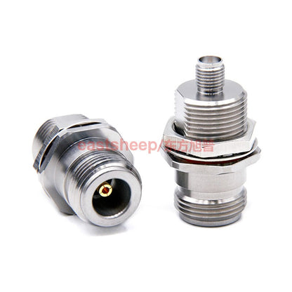 Eastsheep Stainless Steel High Frequency Adapter N/SMA-KYKG-3 N Female to SMA Female Through-Wall Type 18G 1 Pack