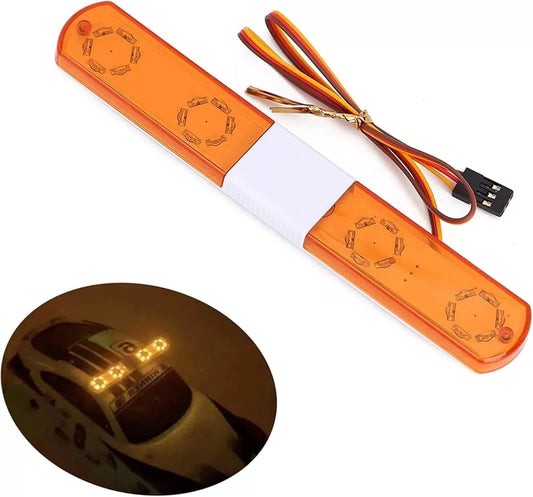 1/10 RC Car Simulation Police Lights Multi-Function Flash LED Yellow 145mm [1]