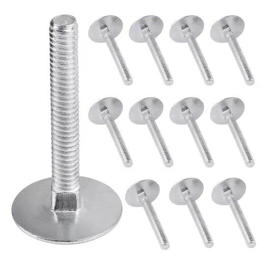 1/4-20 x 2 Elevator Bolts, Zinc Plated Flat Head X 2 Inch, Silver [1]