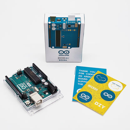 Arduino DSTJ2AUR3 UNO R3 Development Board, AVR Microcontroller, USB Cable
