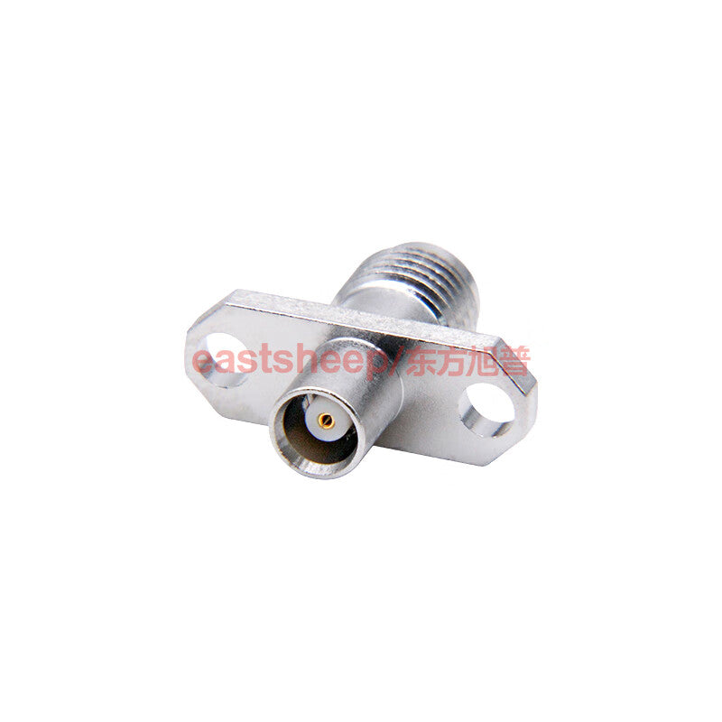 Eastsheep RF Adapter SMA/MCX-KFK-2, SMA female to MCX female, 2-hole flange, 6G, 1 piece.