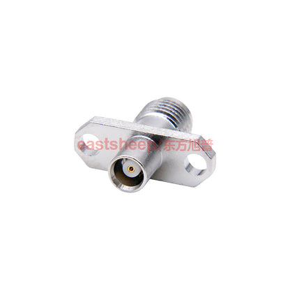 Eastsheep RF Adapter SMA/MCX-KFK-2, SMA female to MCX female, 2-hole flange, 6G, 1 piece.