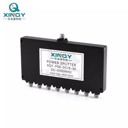 XINQY DC-6G Resistive Power Divider, SMA 8-way splitter, 0-6000MHz professional test clock line, low-frequency shortwave, 0-3GHz.