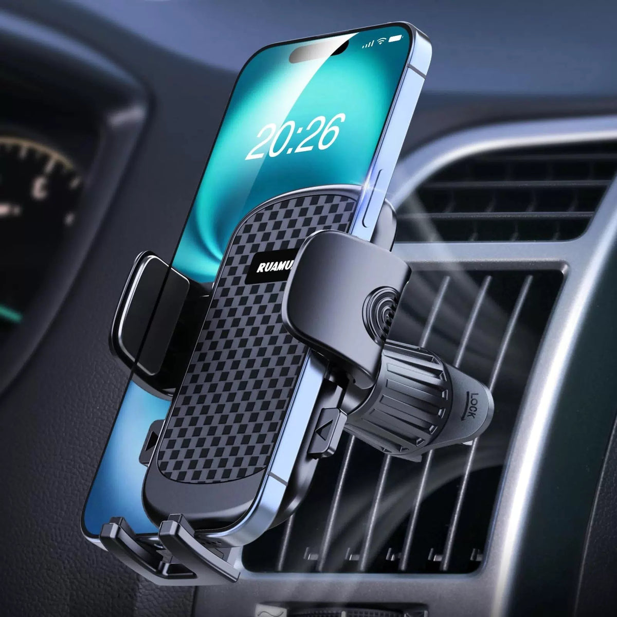 [2026 ] Car Phone Holder for Vertical/Horizontal Compact, Black [1]