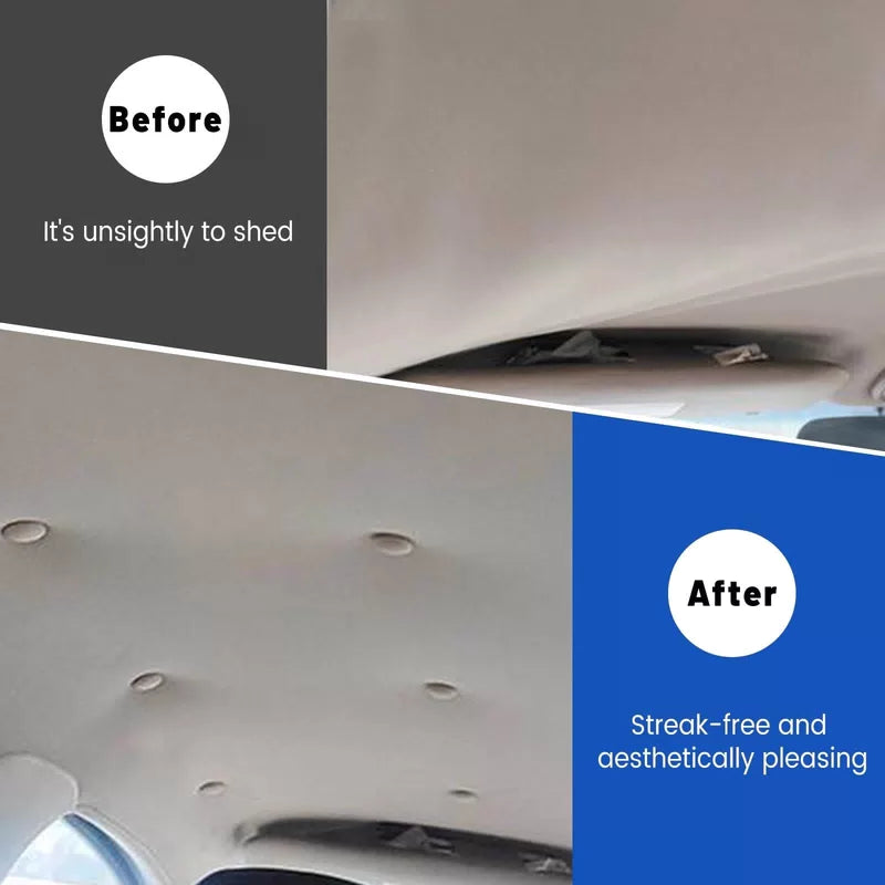 202 Pieces Car Roof Headliner Repair Button Kit, Ceiling Fabric Beige [6]