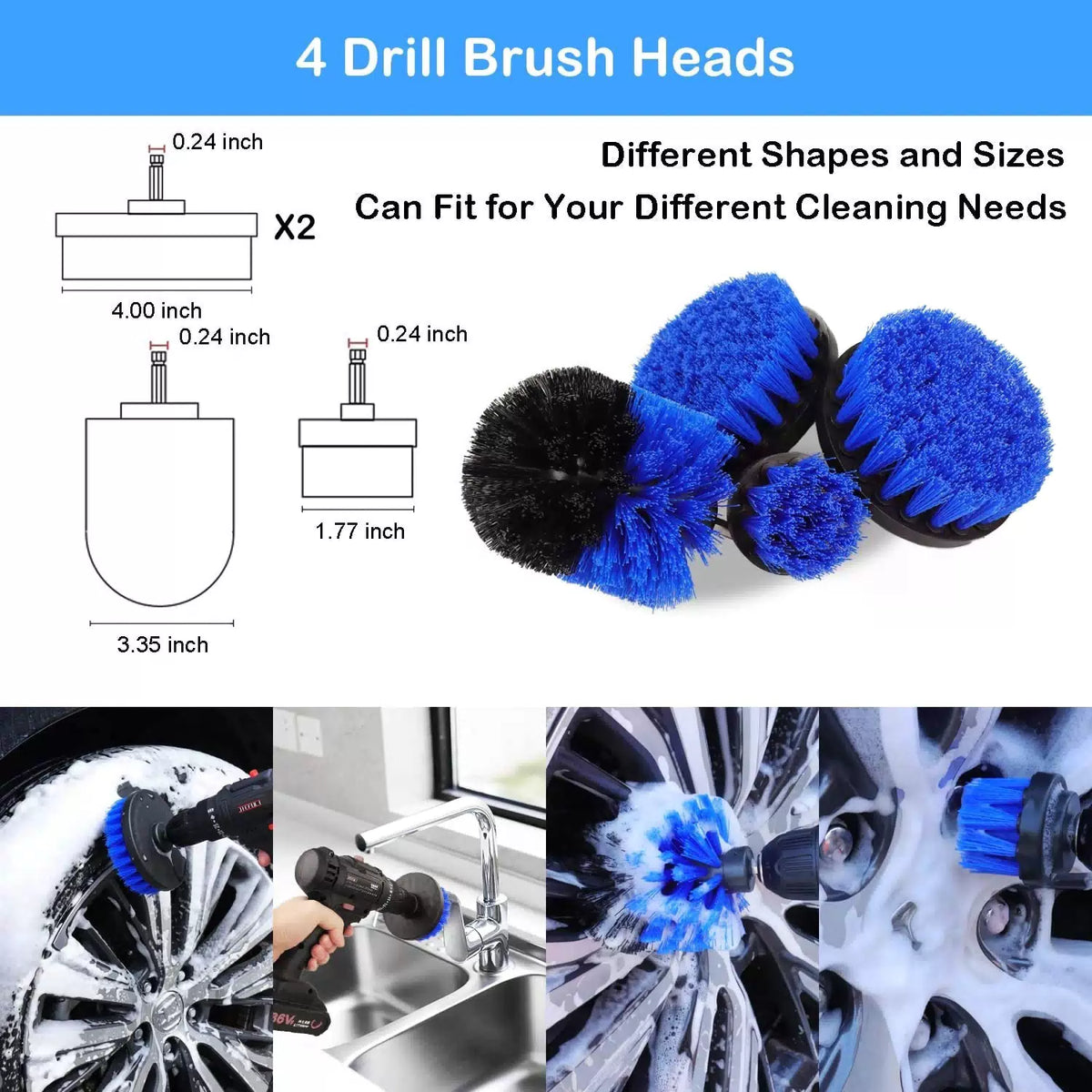 20Pcs Car Wheel Tire Detailing Brush Set,Car kit,Car [3]