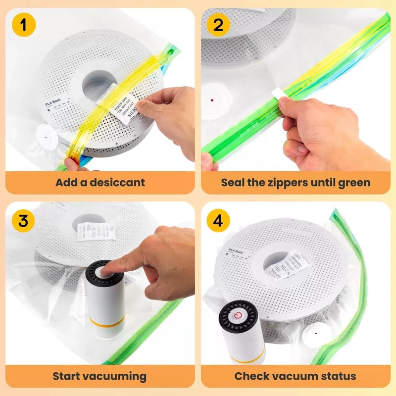 20 PCS 3D Printer Filament Storage Bags Vacuum Kit Printer... [9]