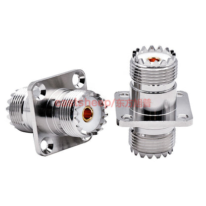 Eastsheep walkie-talkie adapter UHF-KFK SL16-KKF UHF/M dual female flange fixed type, 1 unit.