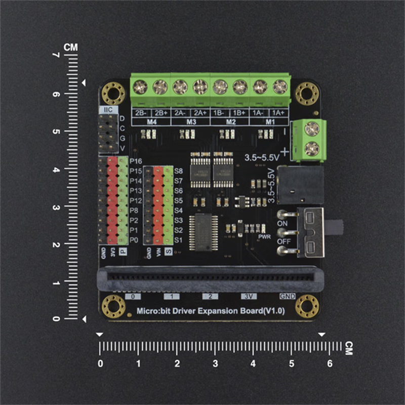 Xinkaichen DFR0548 Micro:bit Motor Driver Expansion Board Compatible with M10/K10 Line-Flying Boards