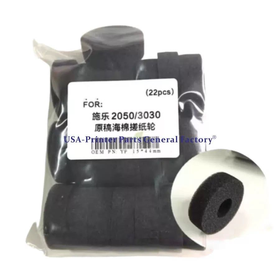 22x ADF Sponge wheel Roller Xerox X2030 2040 2050 2400 3030 7140 6030 6055 6204 [1]