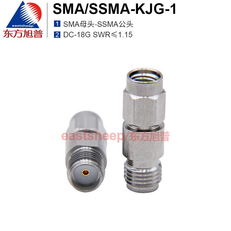 Eastsheep Stainless Steel High-Frequency Test Head SMA/SSMA-KJG-1, SMA Female to SSMA Male, DC-18G, 1 piece