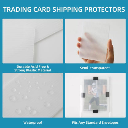 242 Pcs Trading Card Shipping Protector Set 5 inches x 6 inches, black [4]