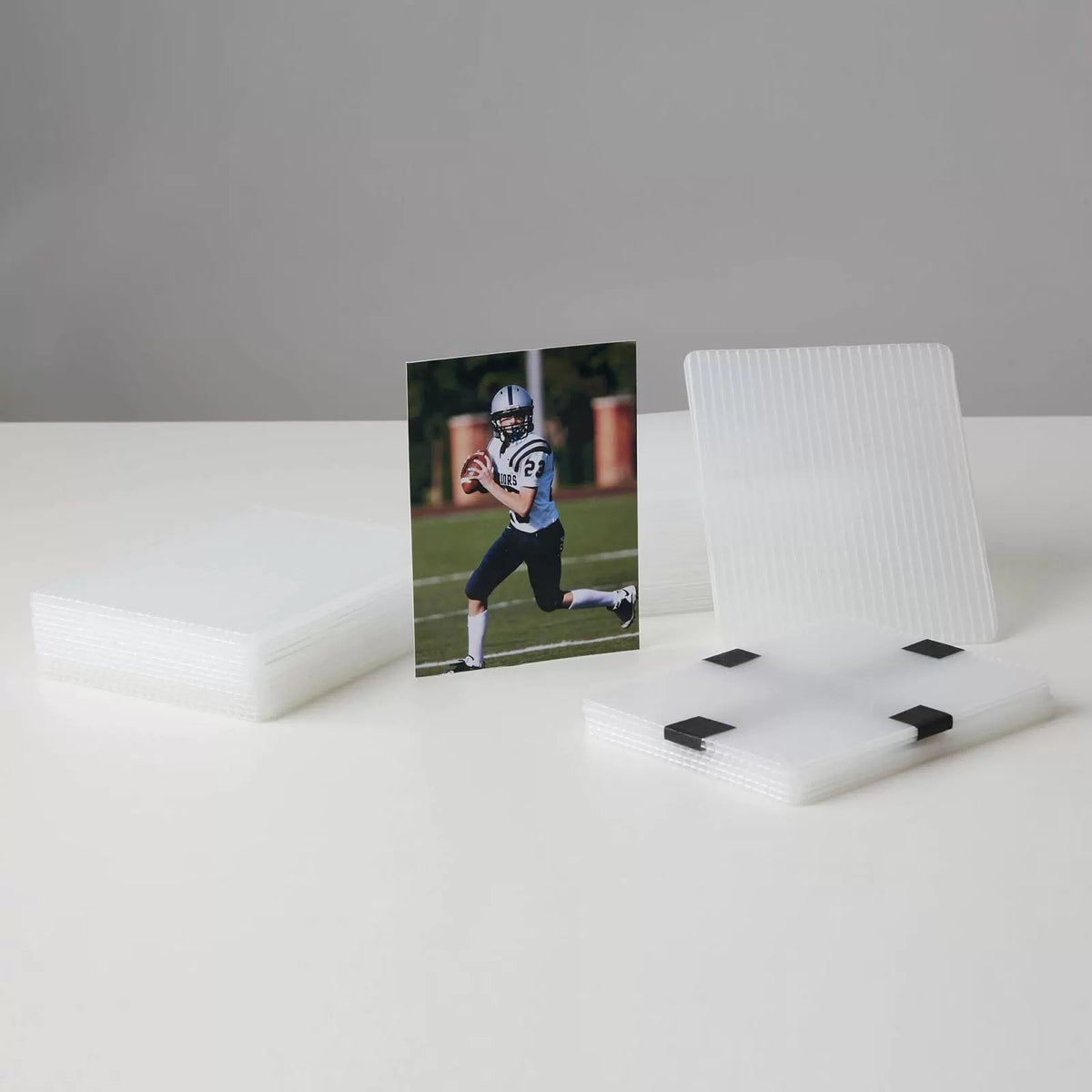 242 Pcs Trading Card Shipping Protector Set 5 inches x 6 inches, black [6]