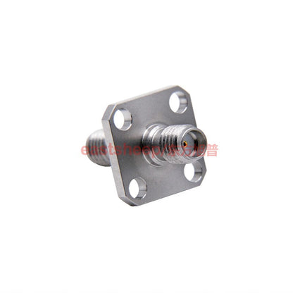 Eastsheep High Frequency Test Adapter SSMA-KFKG-1 Stainless Steel SSMA Female to Female Adapter with 4-Hole Flange 18G (1 unit)