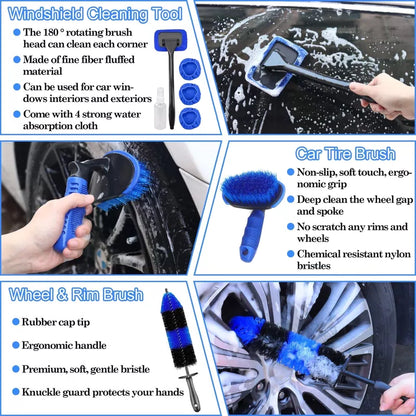 26Pcs Car Detailing Brush Set, Kit, 26PCS [3]