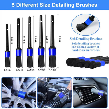 26Pcs Car Detailing Brush Set, Kit, 26PCS [4]