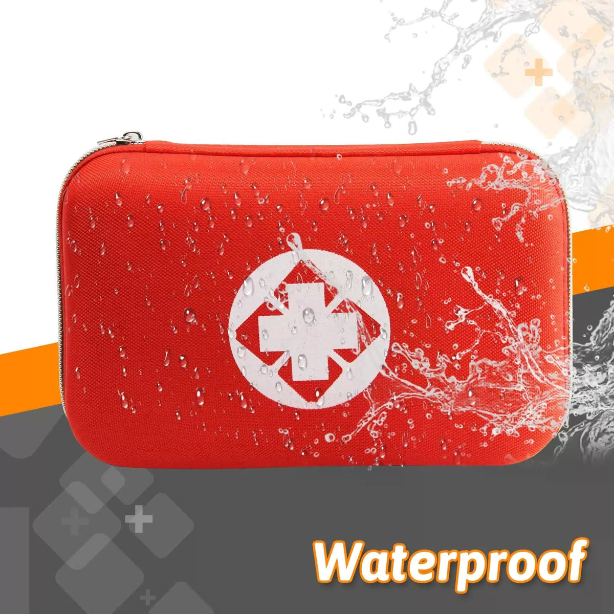 276PCS First Aid Kit Home Car Camping Hiking Emergency Supplies Regular, Red [4]