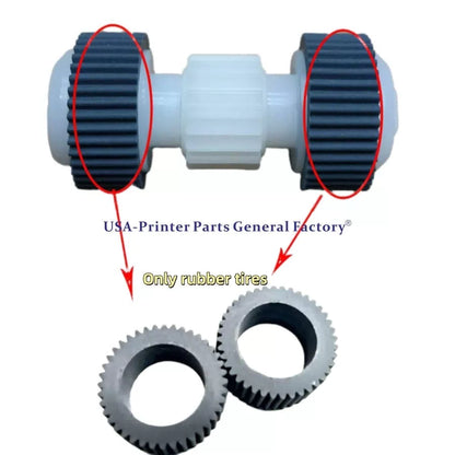 2Pcs  Pickup Roller Rubber Tire Fits For Canon MG5460 IP7260 IP7220 MG5580 [1]
