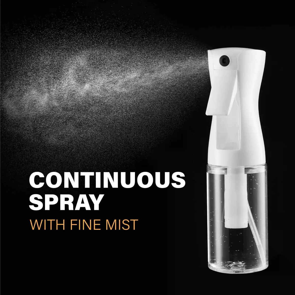 2 Pack Continuous Spray Bottles - Ultra Fine Mist (2-Pack) - 6.8 Oz, Clear [3]