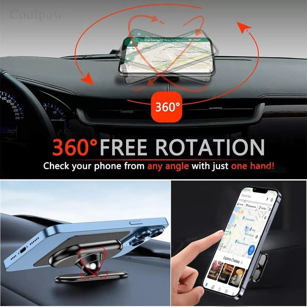 【2-Pack】 Magnetic Phone Holder for car, [ Super Strong Magnet ] [ 7, Black [5]