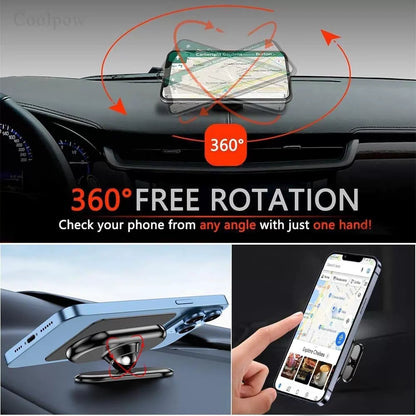 【2-Pack】 Magnetic Phone Holder for car, [ Super Strong Magnet ] [ 7, Black [5]
