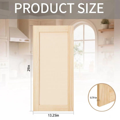 2 Pcs 13.25" W x 29" H Unfinished Kitchen Cabinet 13.25'' W x 29'' H, Natural [2]