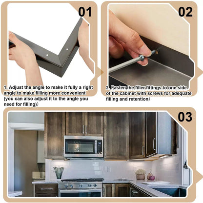 2 Pieces Stainless Steel Microwave Trim Kit 3'' Wide Built in Black [5]